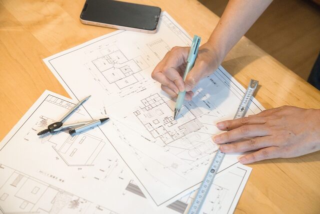 設計図上での詳細な計画作業
